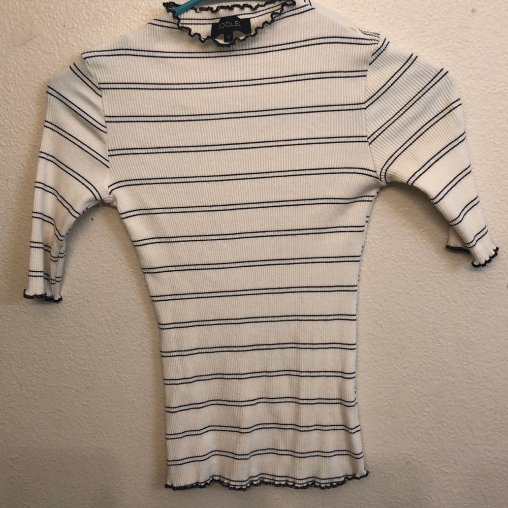 Roolee Quarter Sleeve Striped Shirt